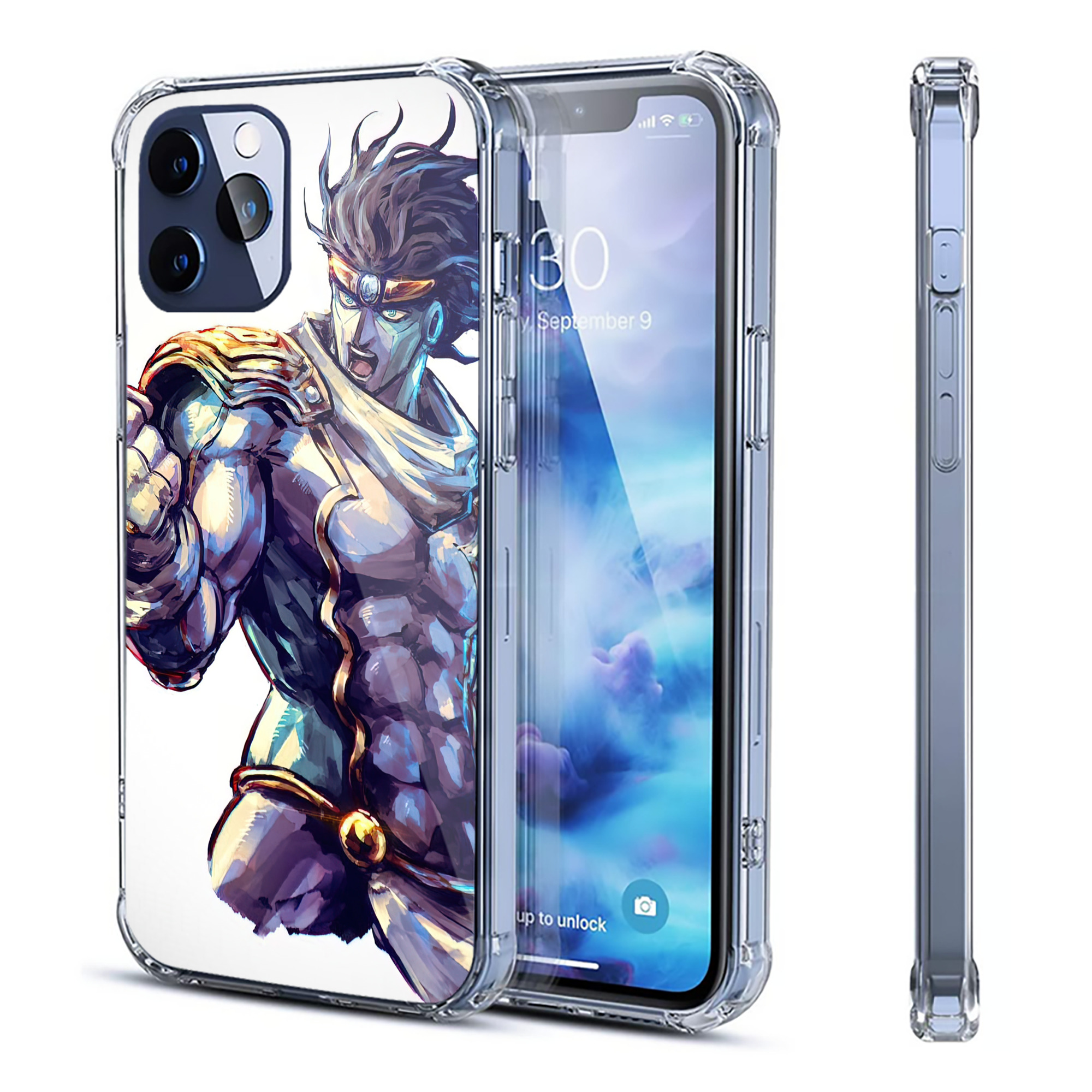 （画像用） ジョジョの奇妙な冒険 JoJo's Bizarre Adventure 【iPhone 12シリーズ対応】透明スマホケース（クリアソフトケース）